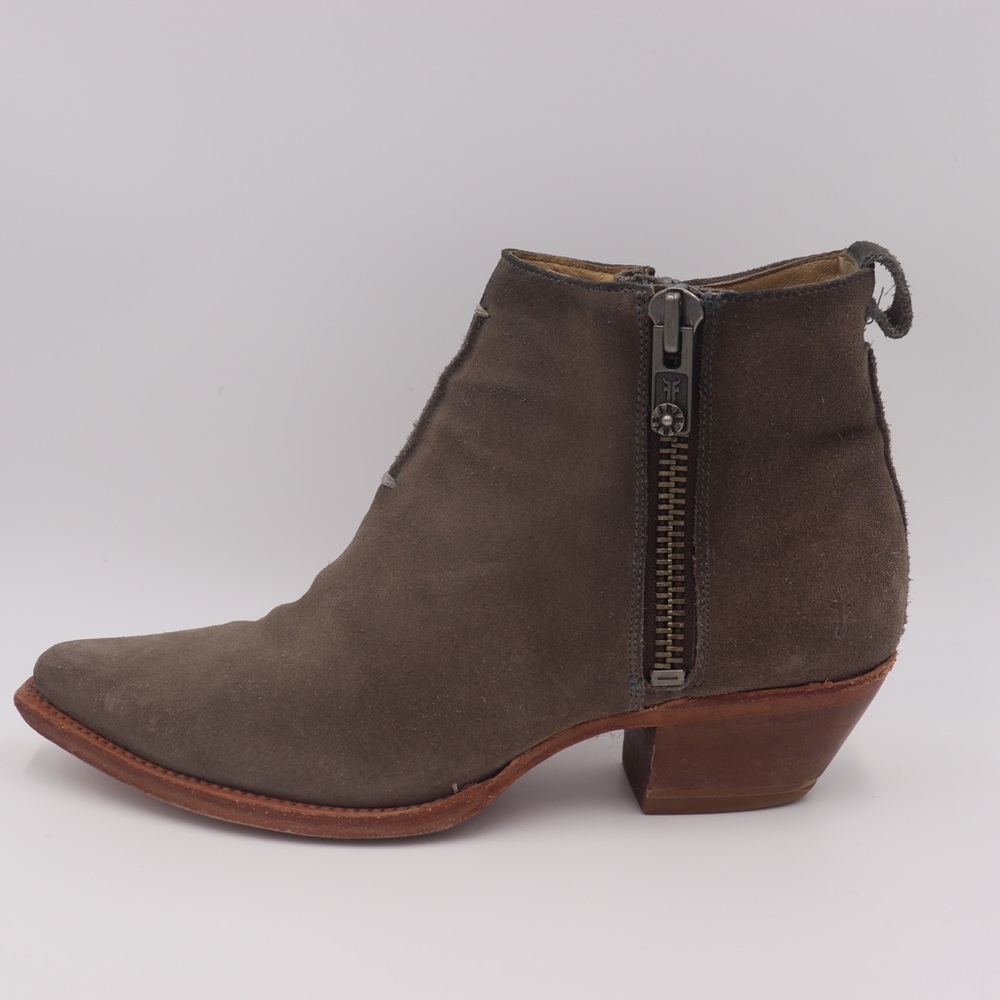 Frye Tan Suede Booties - Picture 6 of 11